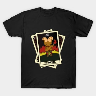 TAROT CARDS DECK | THE DEVIL. | FORTUNE CAT T-Shirt